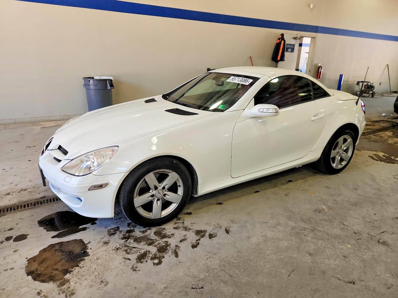 2006 Mercedes-benz Slk 280 White vin: WDBWK54F26F090871