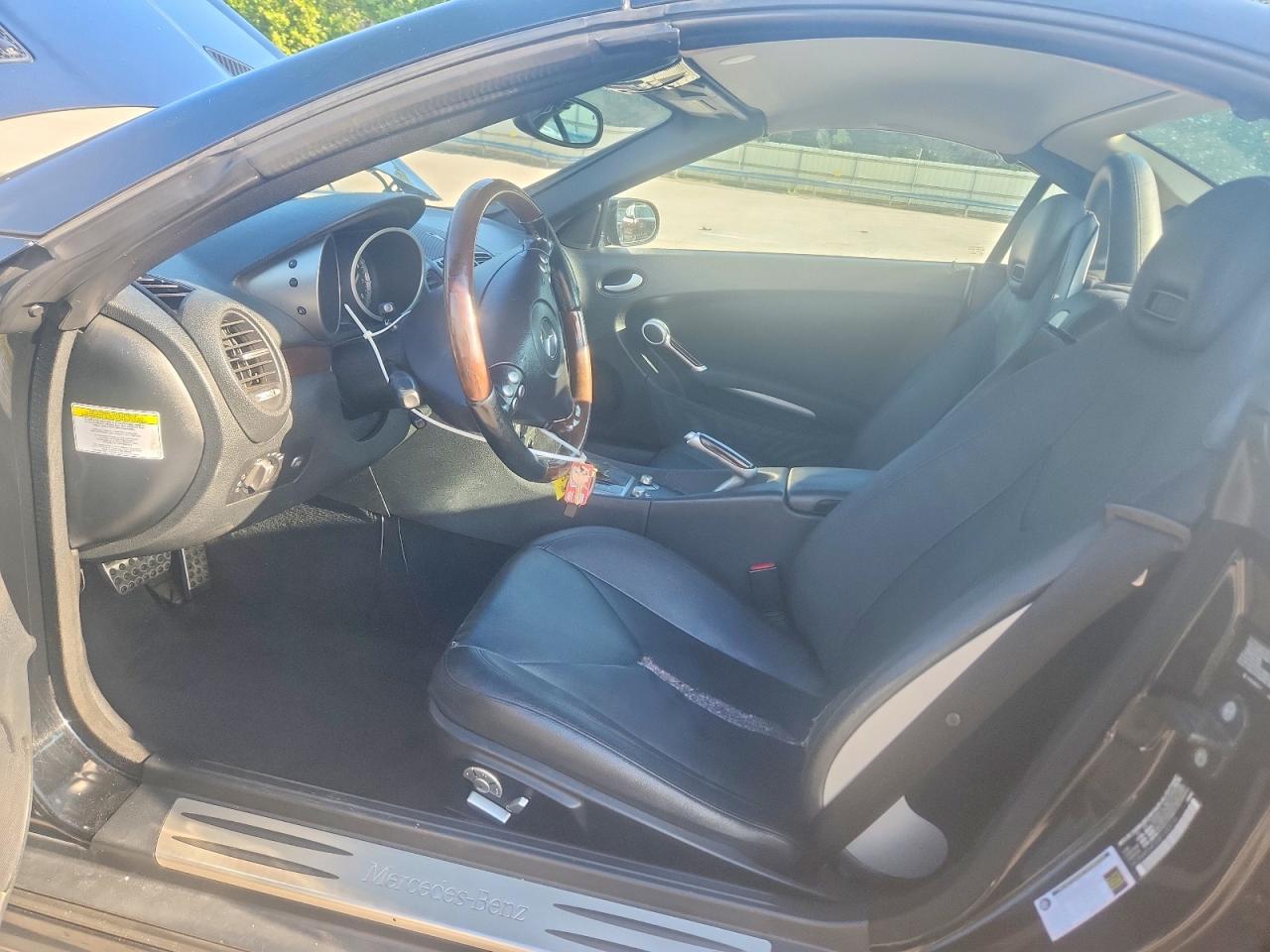 2006 Mercedes-benz Slk 280 Black vin: WDBWK54F26F120516