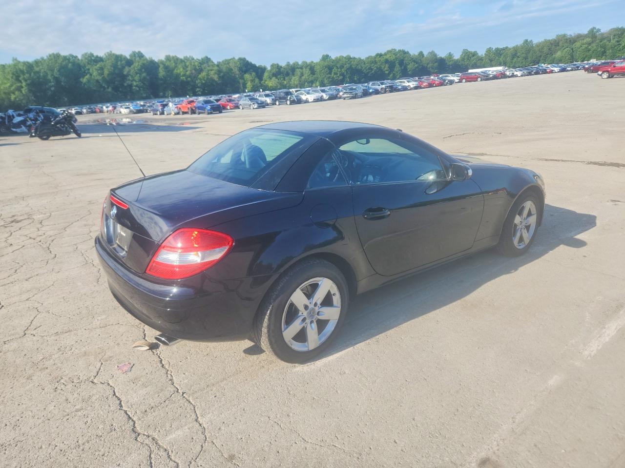 2006 Mercedes-benz Slk 280 Black vin: WDBWK54F26F120516