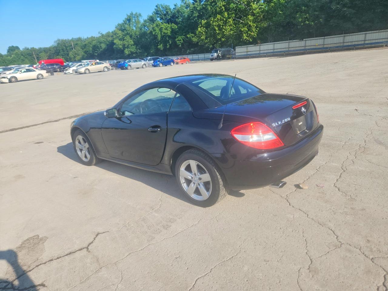 2006 Mercedes-benz Slk 280 Black vin: WDBWK54F26F120516