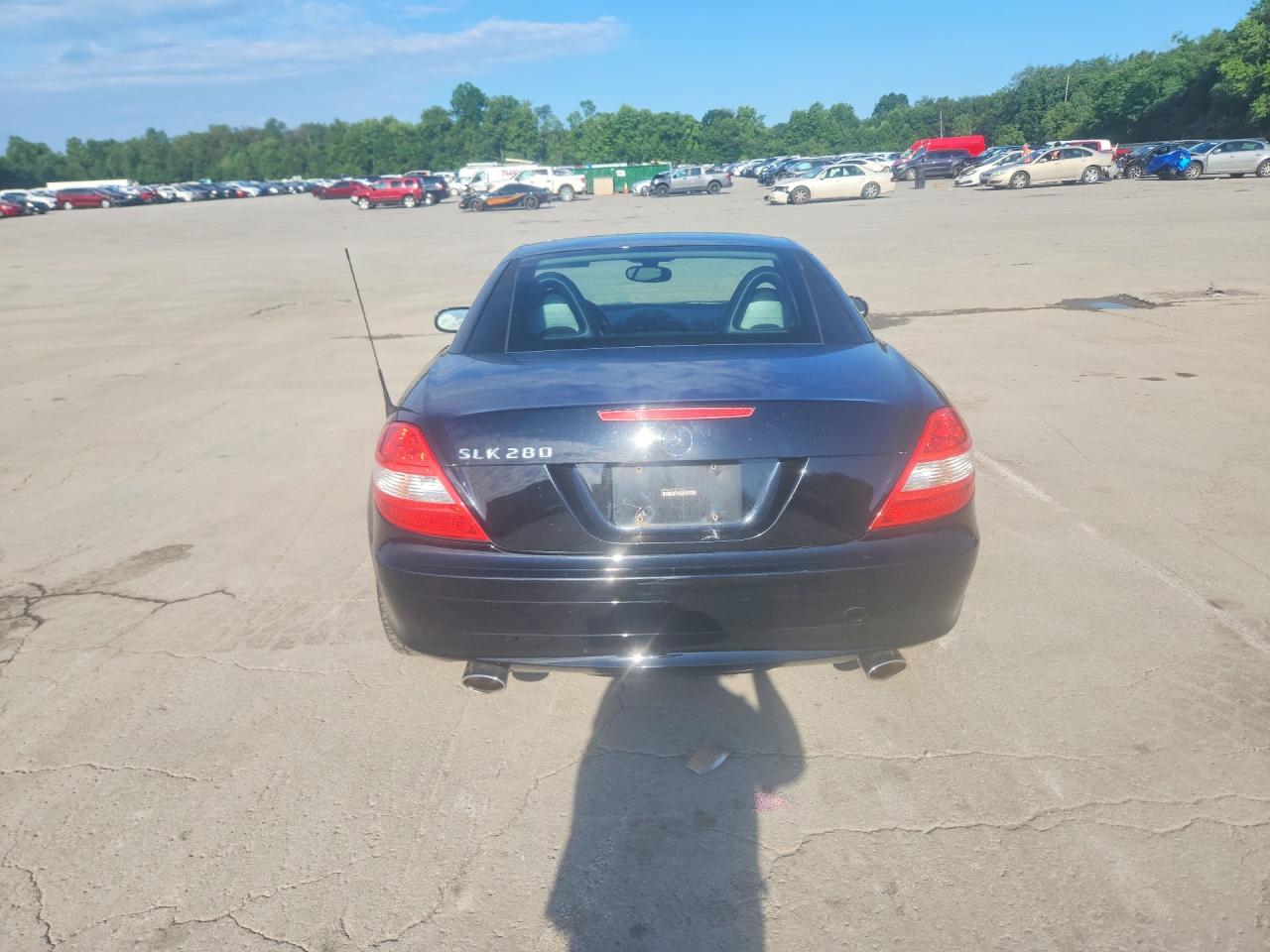 2006 Mercedes-benz Slk 280 Black vin: WDBWK54F26F120516