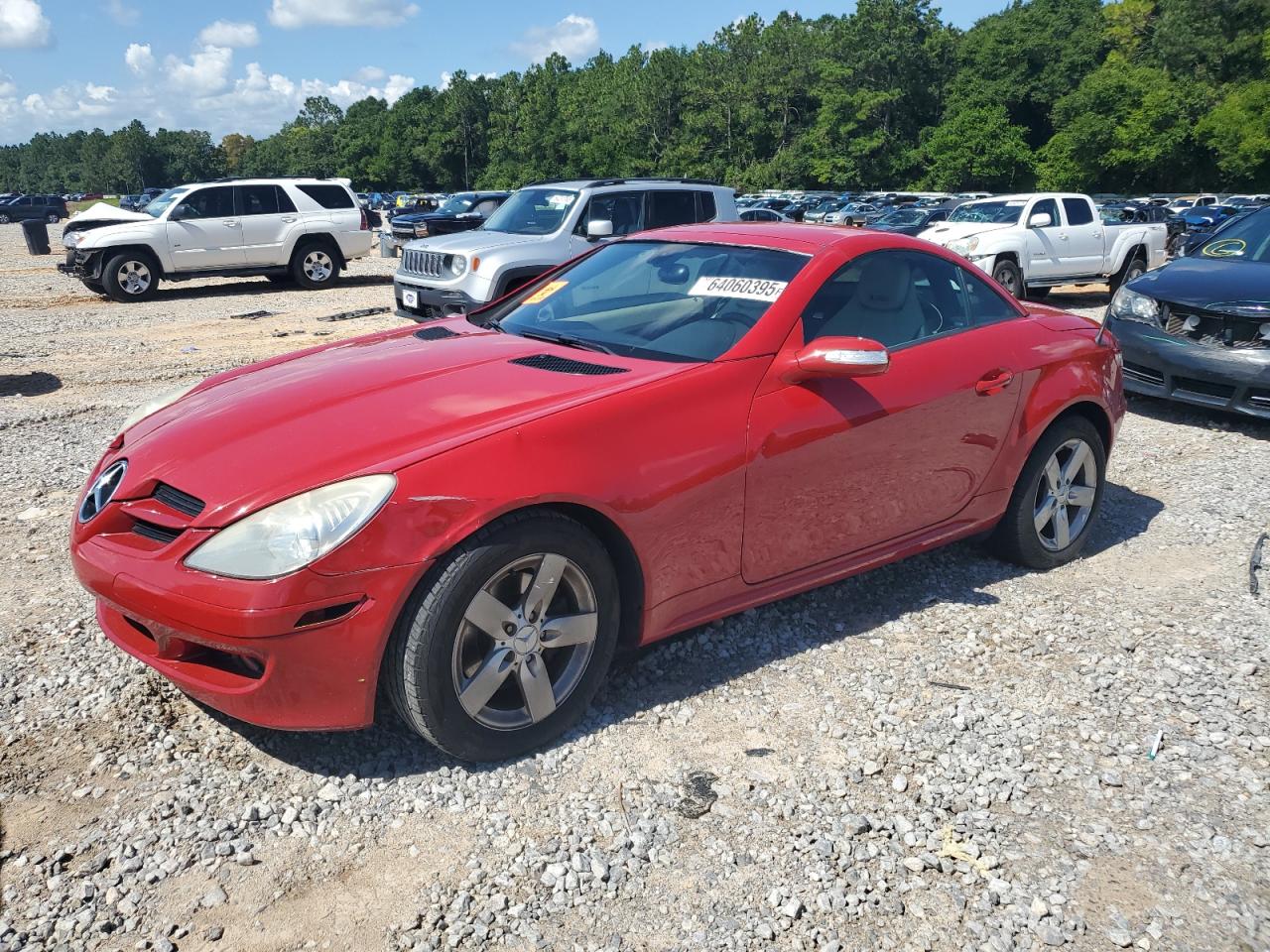 2007 Mercedes-benz Slk 280 Red vin: WDBWK54F27F135096