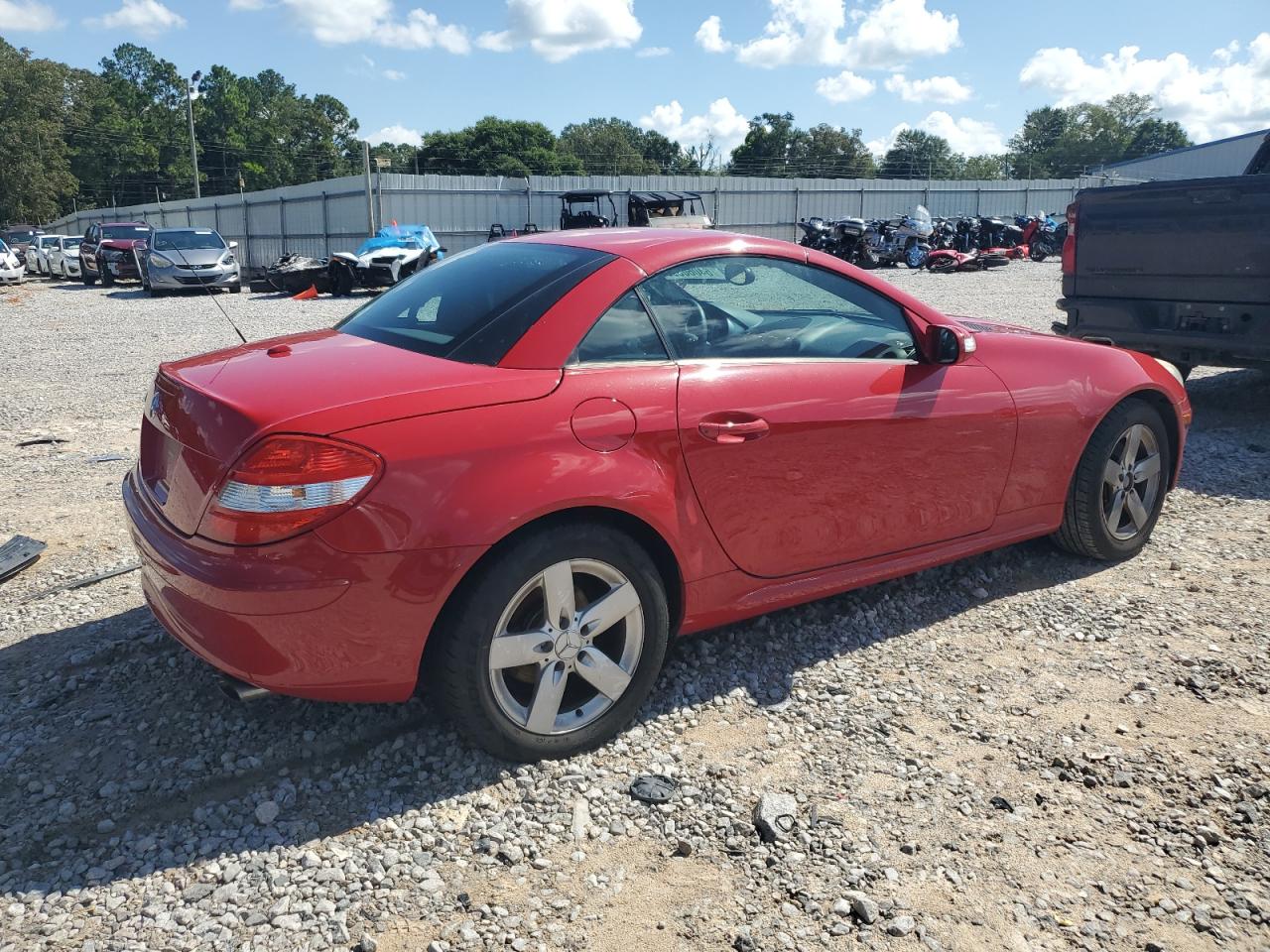 2007 Mercedes-benz Slk 280 Red vin: WDBWK54F27F135096