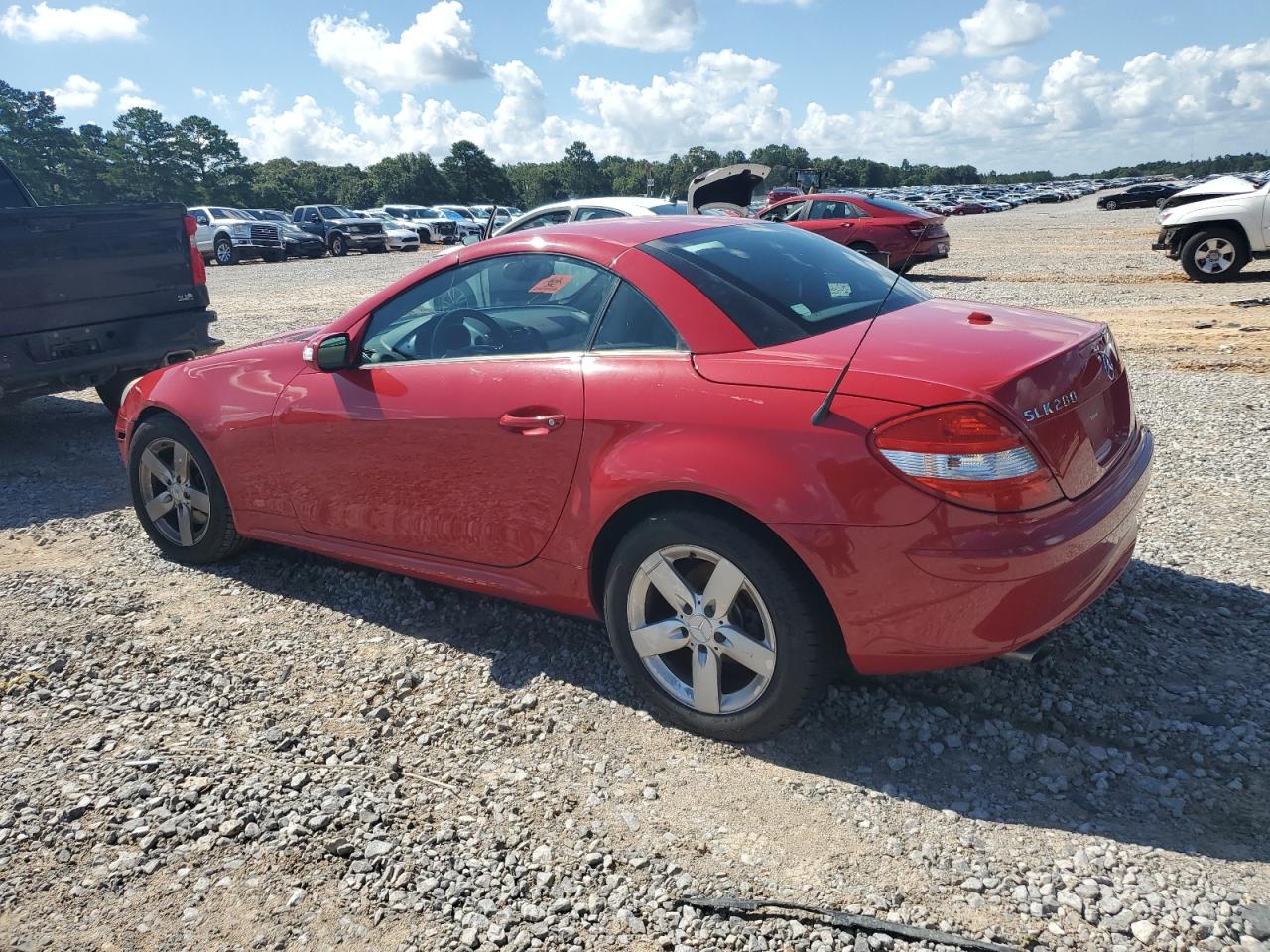 2007 Mercedes-benz Slk 280 Red vin: WDBWK54F27F135096