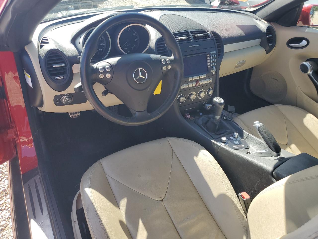 2007 Mercedes-benz Slk 280 Red vin: WDBWK54F27F135096
