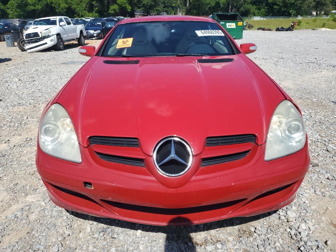 2007 Mercedes-benz Slk 280 Red vin: WDBWK54F27F135096