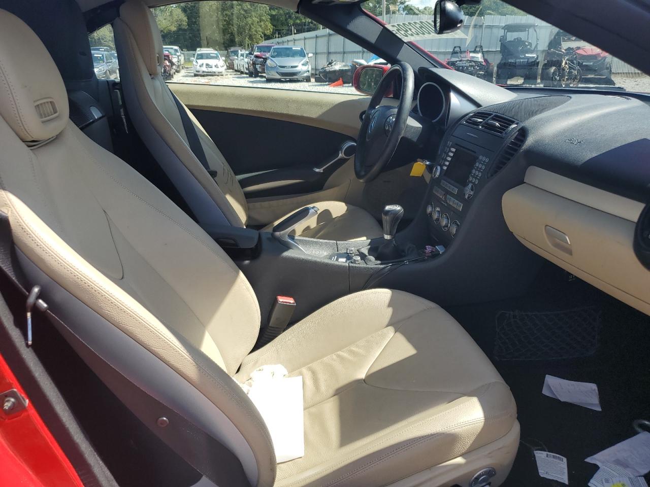 2007 Mercedes-benz Slk 280 Red vin: WDBWK54F27F135096
