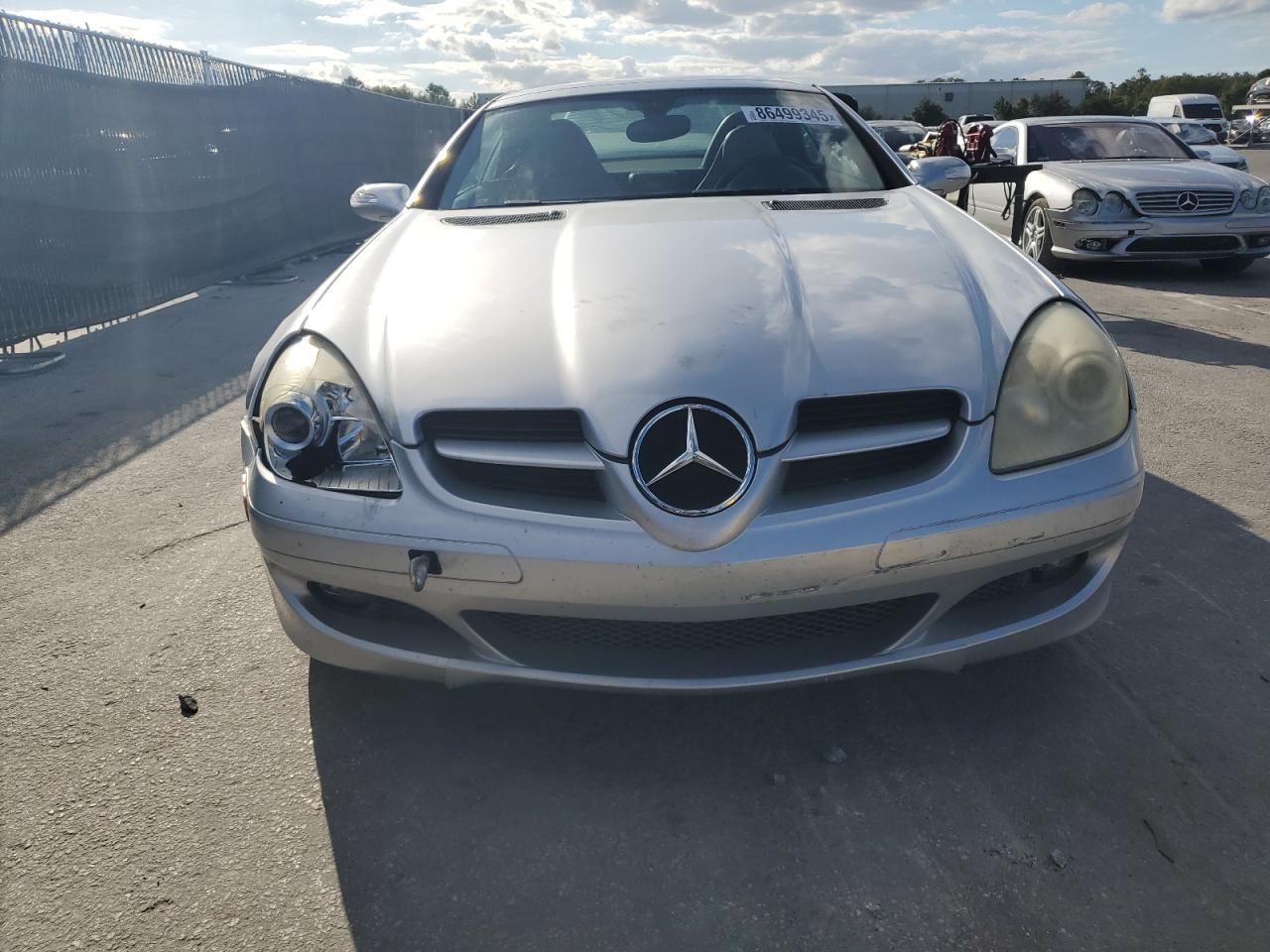 2007 Mercedes-benz Slk 280 Silver vin: WDBWK54F27F137642