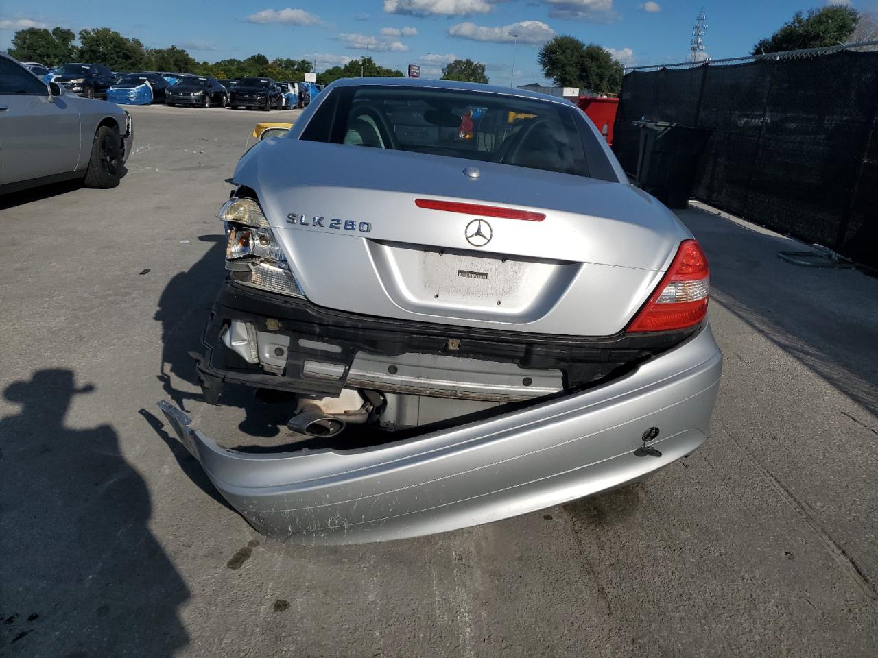 2007 Mercedes-benz Slk 280 Silver vin: WDBWK54F27F137642