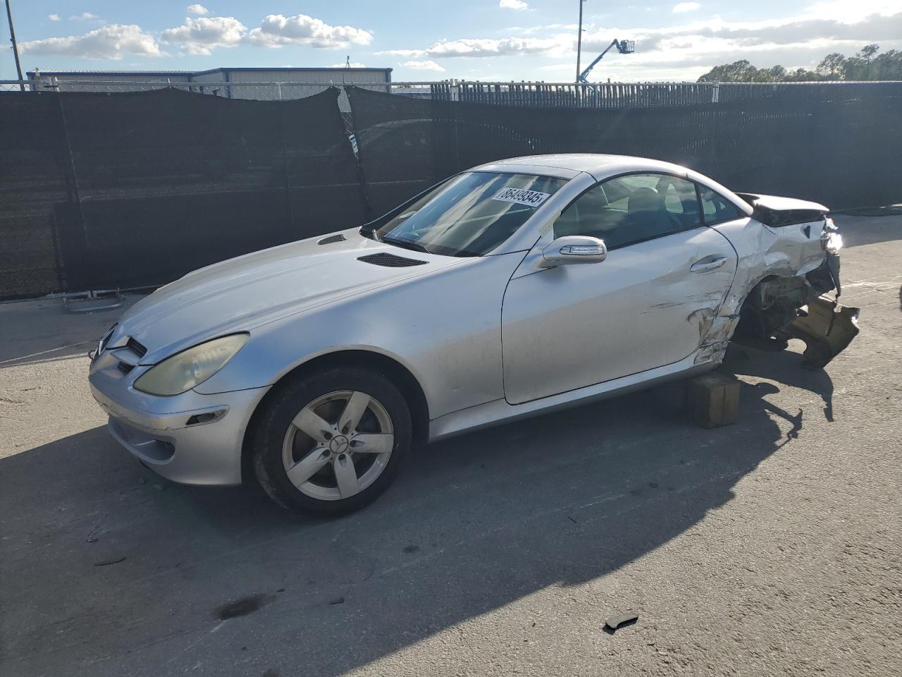2007 Mercedes-benz Slk 280 Silver vin: WDBWK54F27F137642