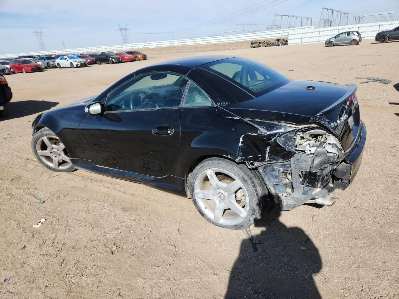 2007 Mercedes-benz Slk 280 Black vin: WDBWK54F27F139827