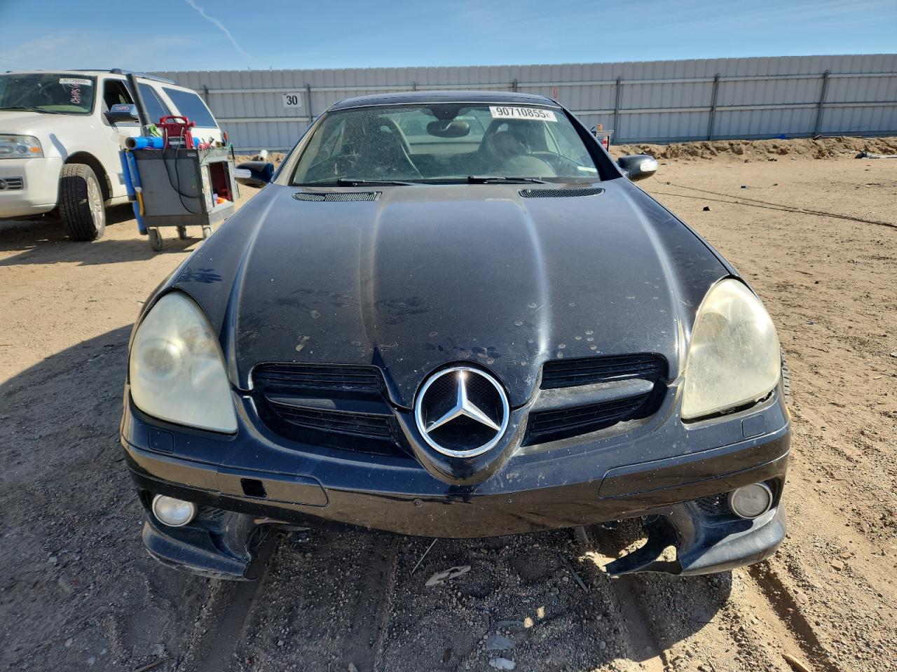 2007 Mercedes-benz Slk 280 Black vin: WDBWK54F27F139827