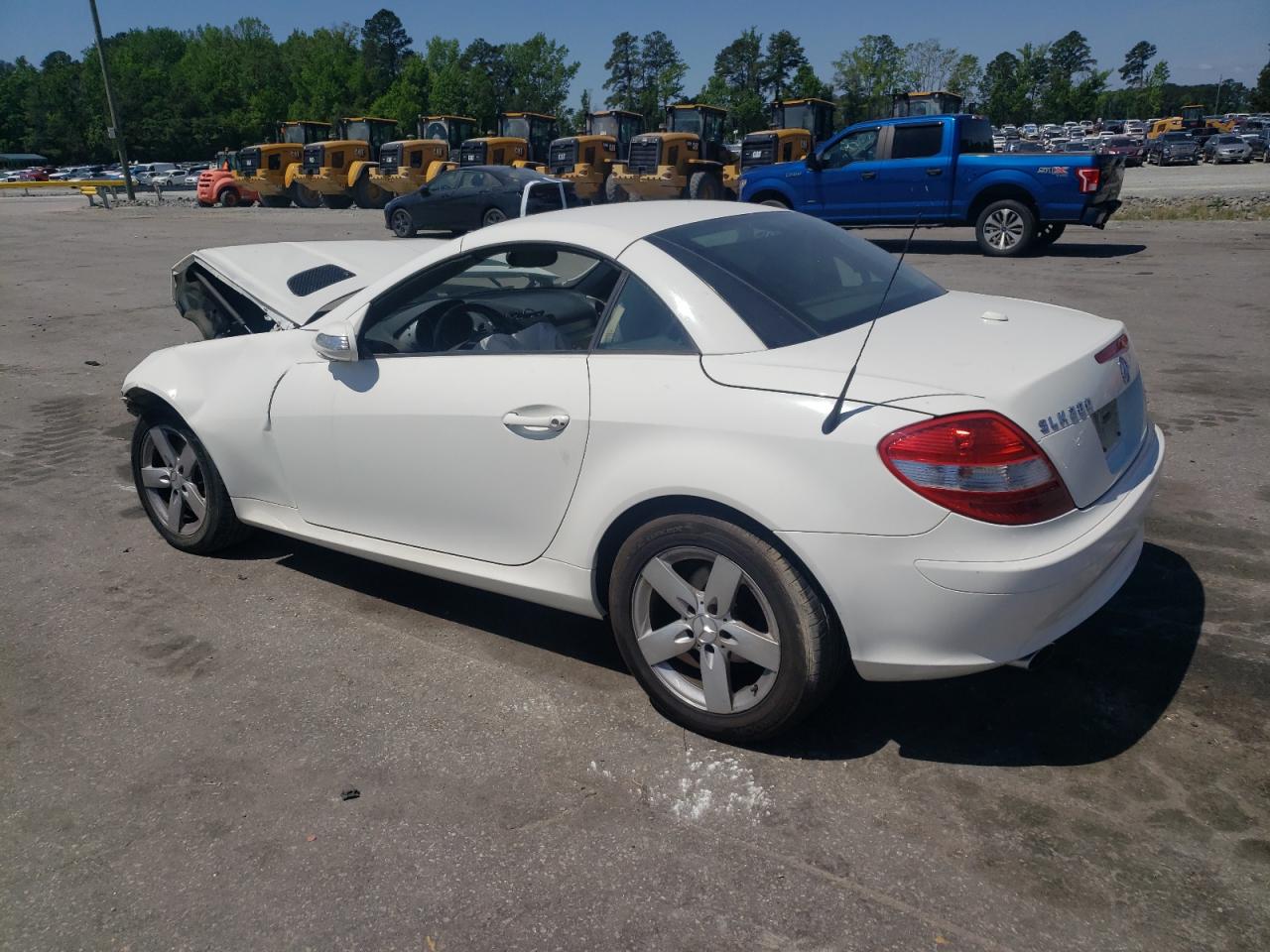 2007 Mercedes-benz Slk 280 White vin: WDBWK54F27F141688
