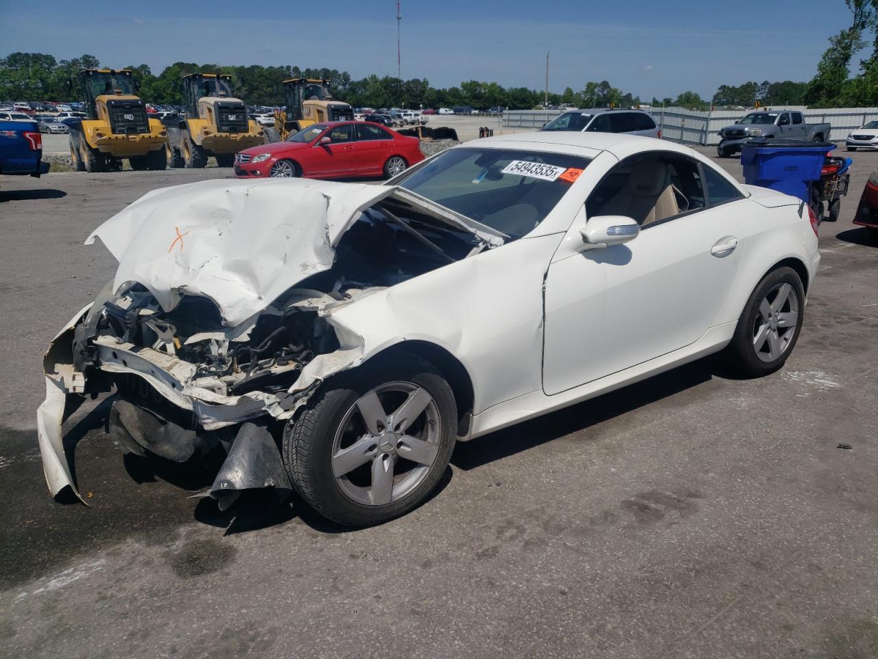 2007 Mercedes-benz Slk 280 White vin: WDBWK54F27F141688