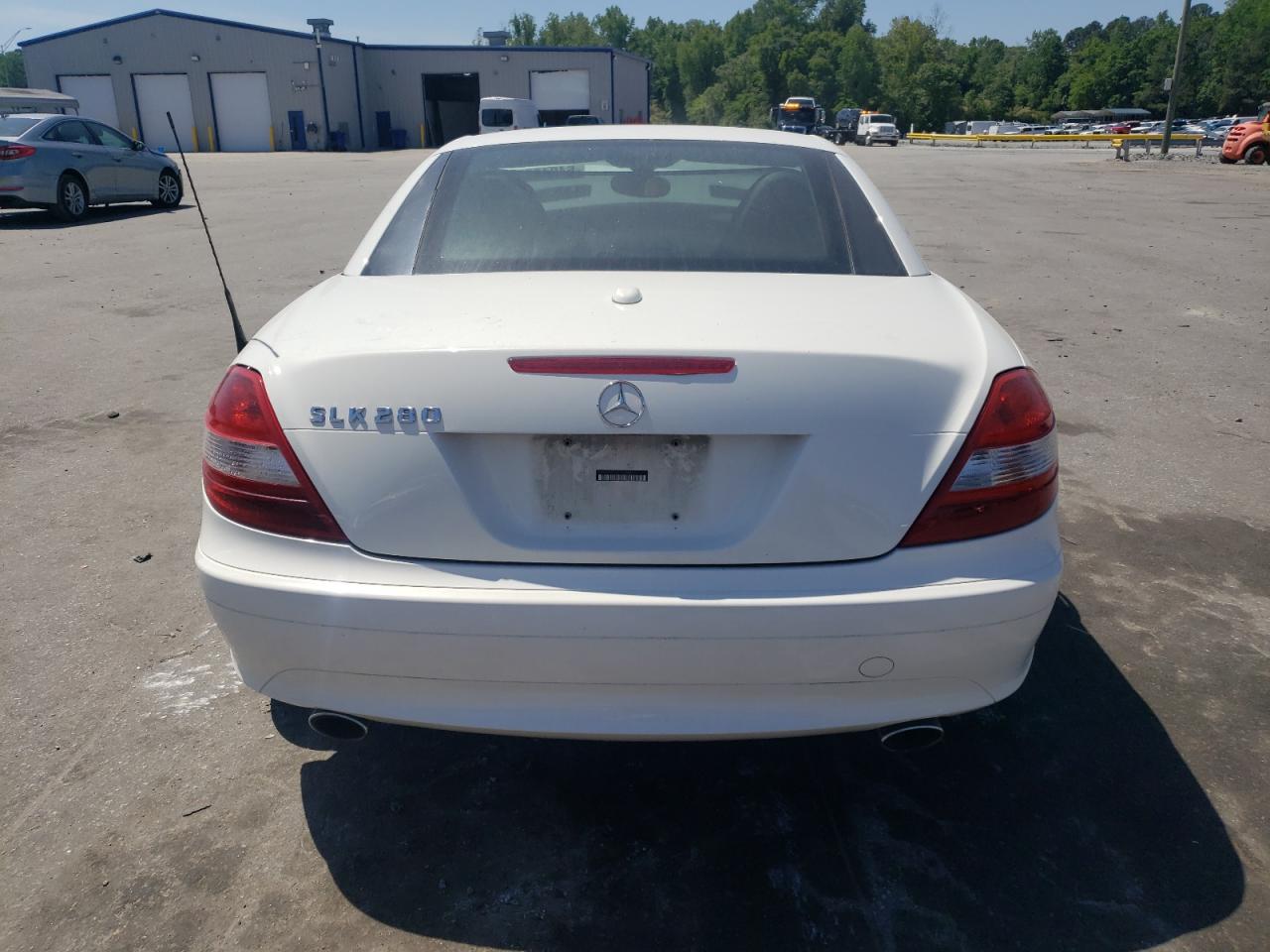 2007 Mercedes-benz Slk 280 White vin: WDBWK54F27F141688