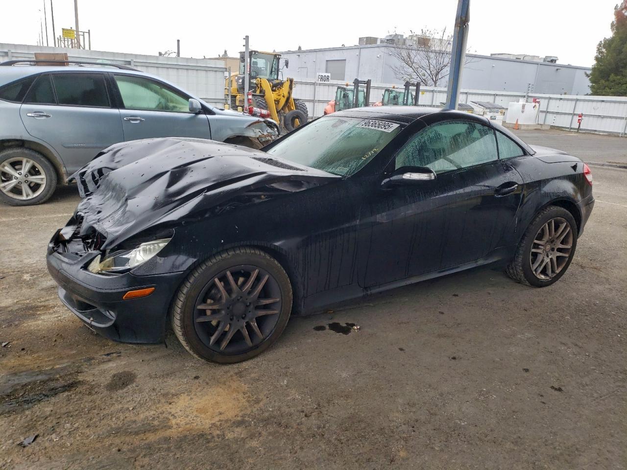 2007 Mercedes-benz Slk 280 Black vin: WDBWK54F27F156269