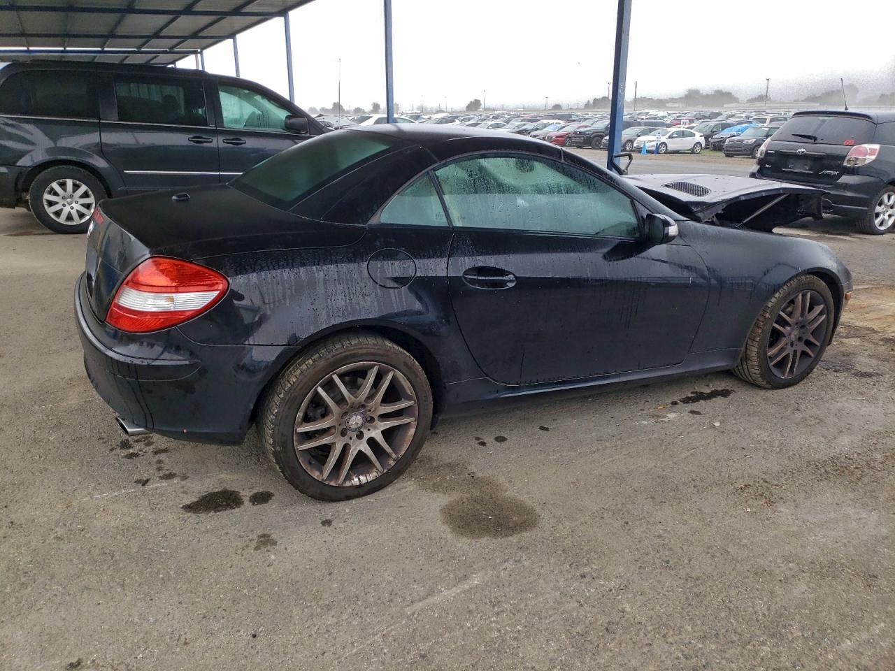 2007 Mercedes-benz Slk 280 Черный vin: WDBWK54F27F156269