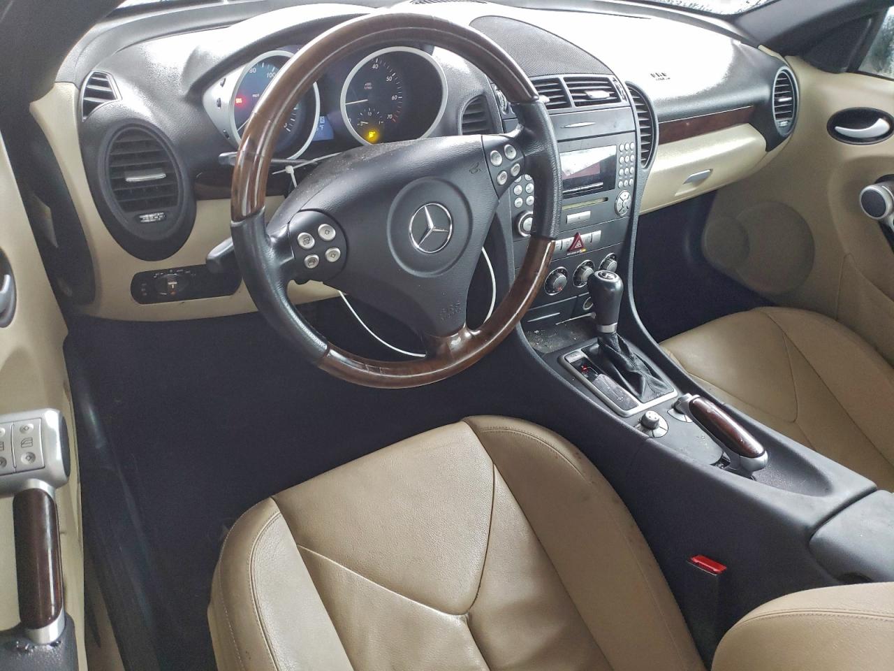 2007 Mercedes-benz Slk 280 Черный vin: WDBWK54F27F156269