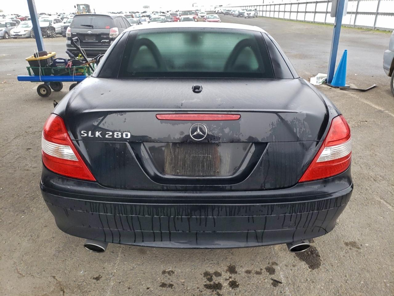 2007 Mercedes-benz Slk 280 Черный vin: WDBWK54F27F156269
