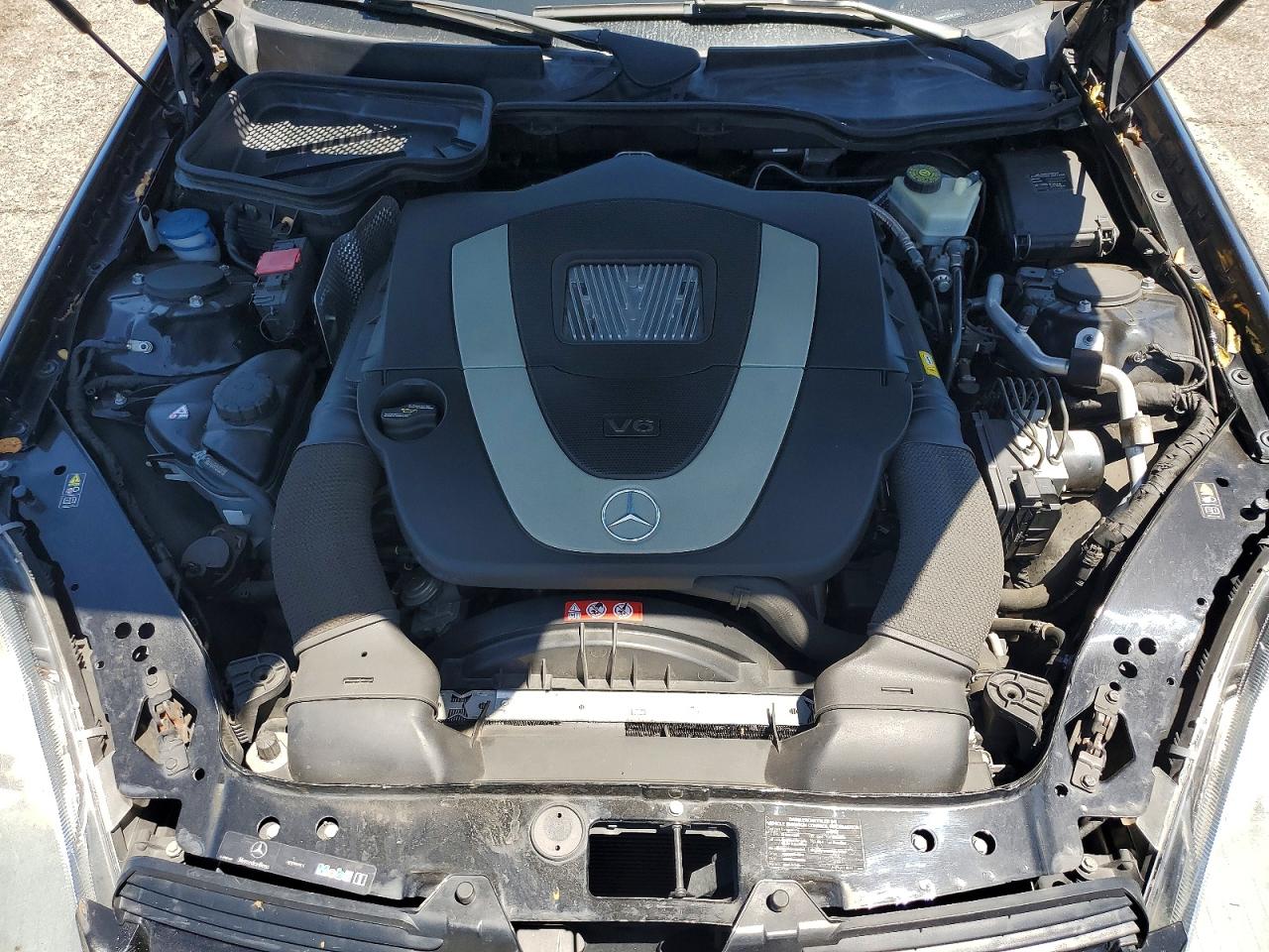 2008 Mercedes-benz Slk 280 Black vin: WDBWK54F28F179651