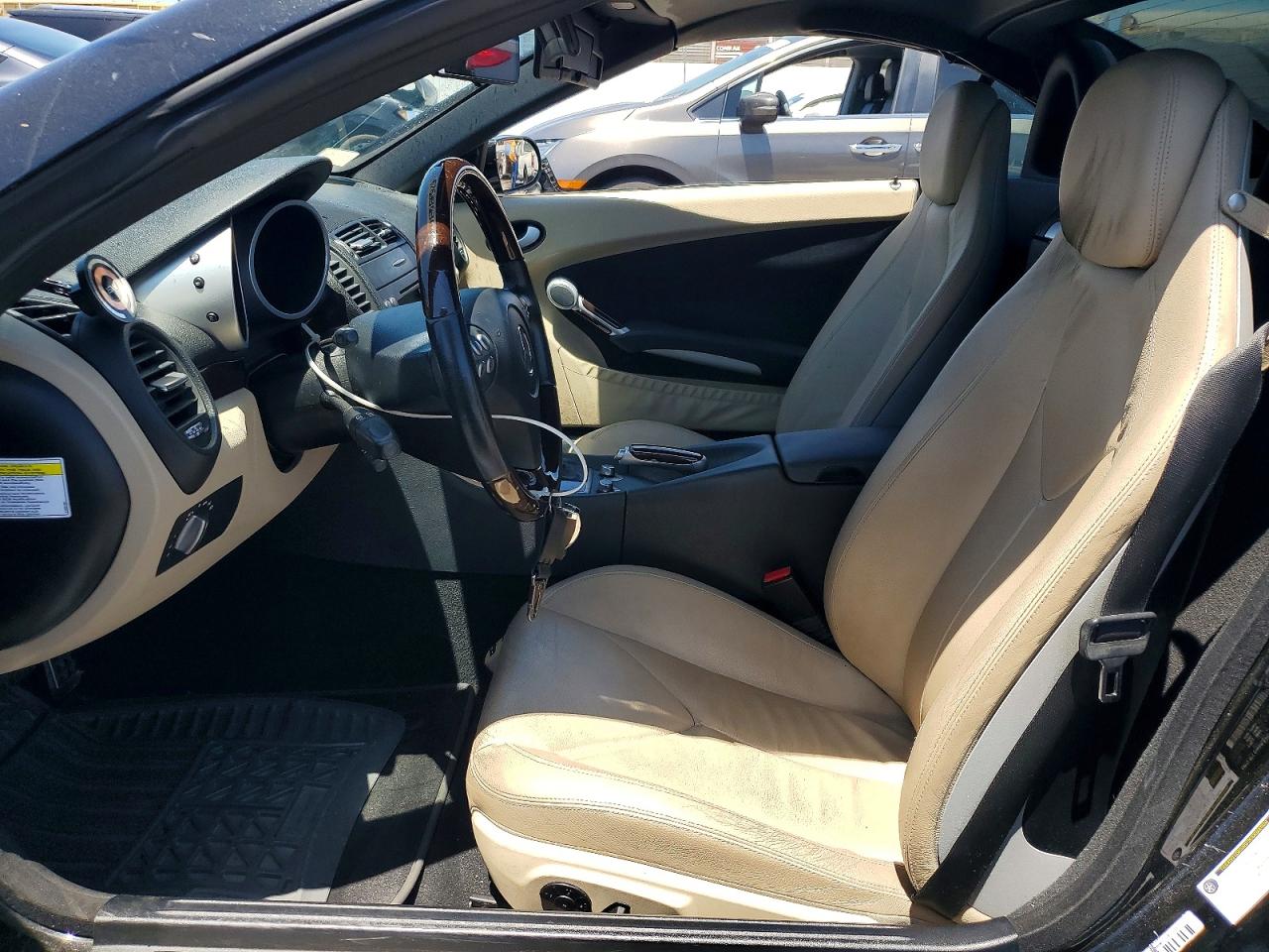 2008 Mercedes-benz Slk 280 Black vin: WDBWK54F28F179651