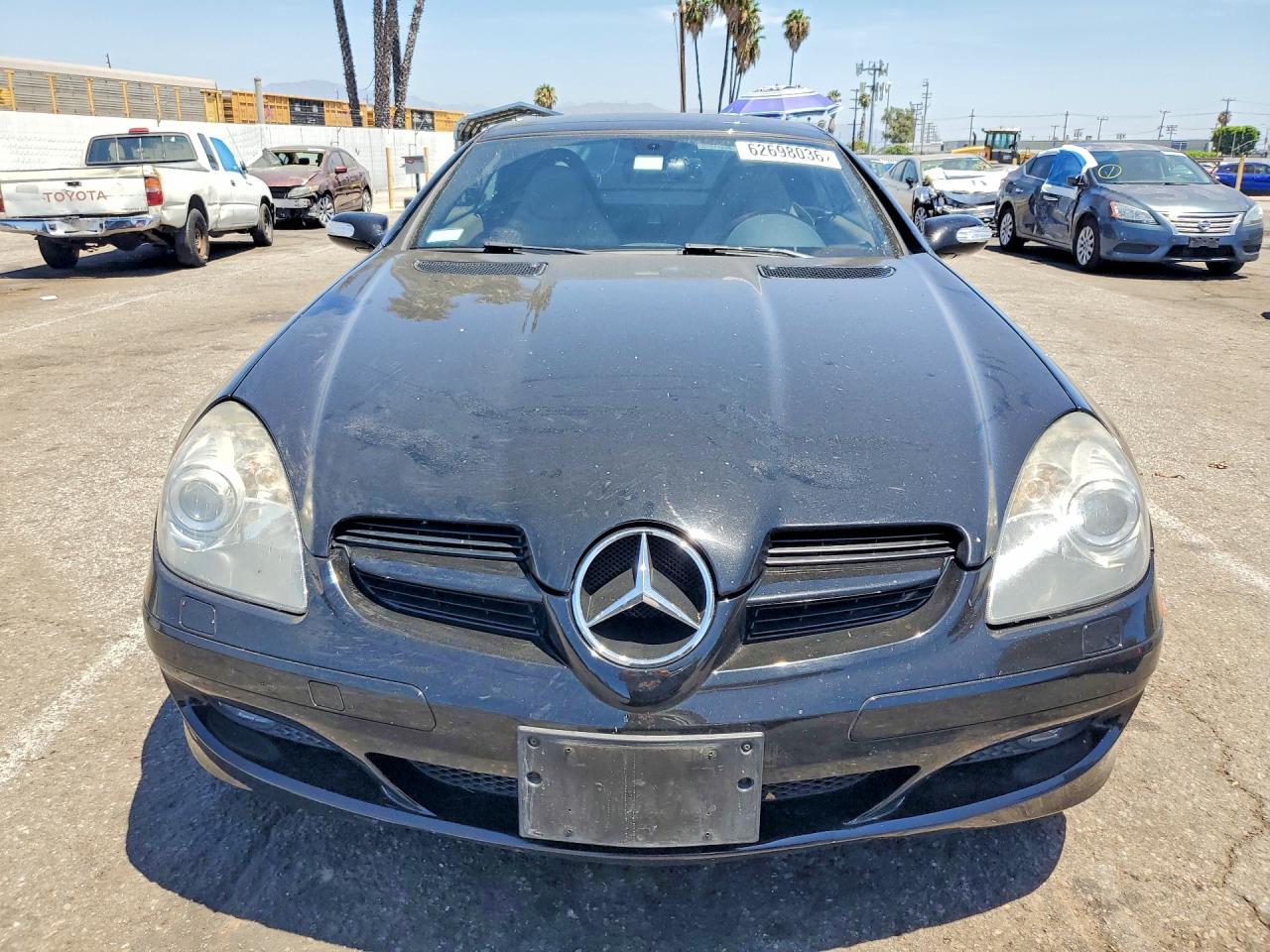 2008 Mercedes-benz Slk 280 Black vin: WDBWK54F28F179651