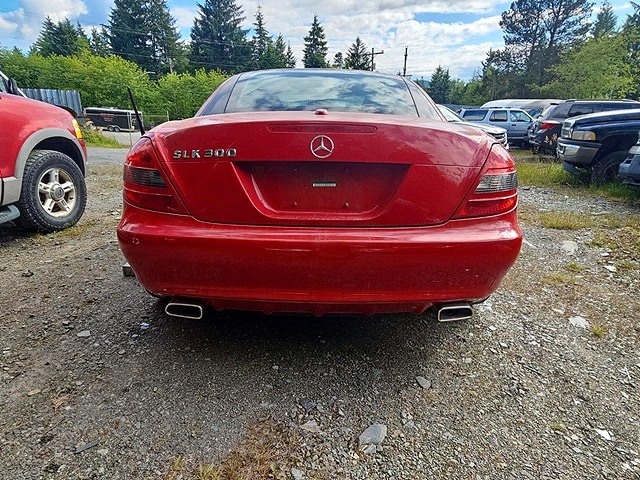 2009 Mercedes-benz Slk 300 Red vin: WDBWK54F29F191574