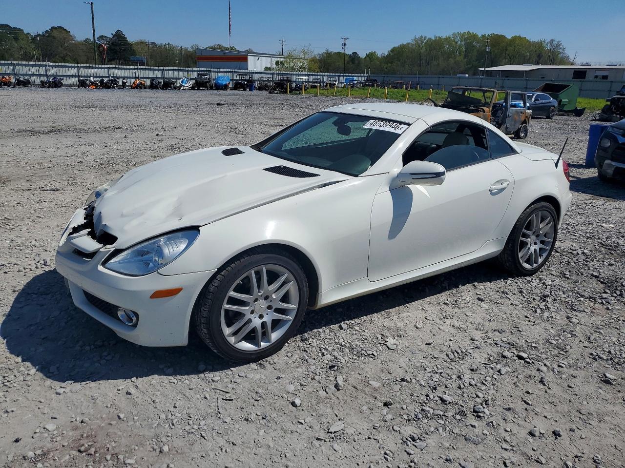 2009 Mercedes-benz Slk 300 White vin: WDBWK54F29F193017
