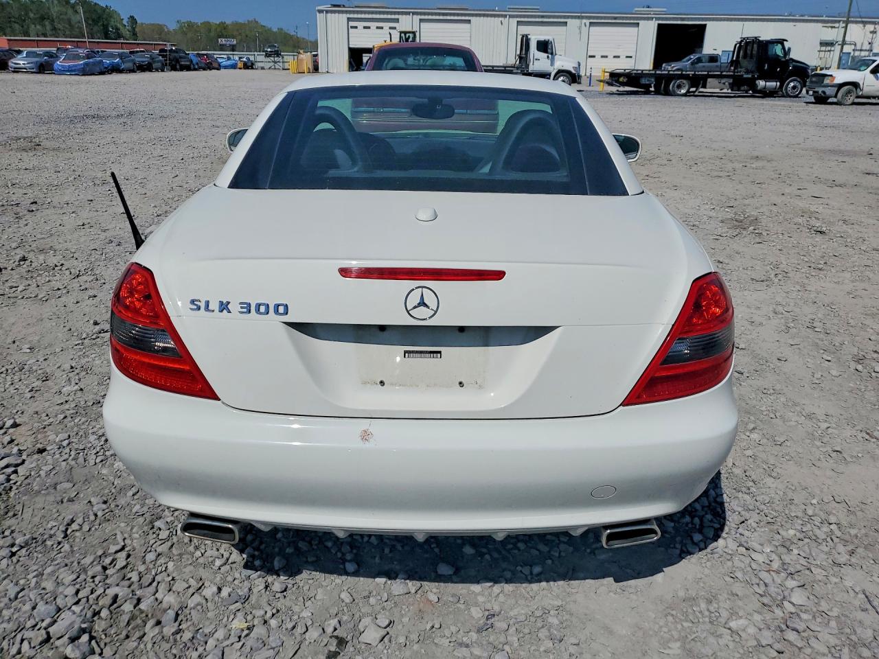 2009 Mercedes-benz Slk 300 White vin: WDBWK54F29F193017