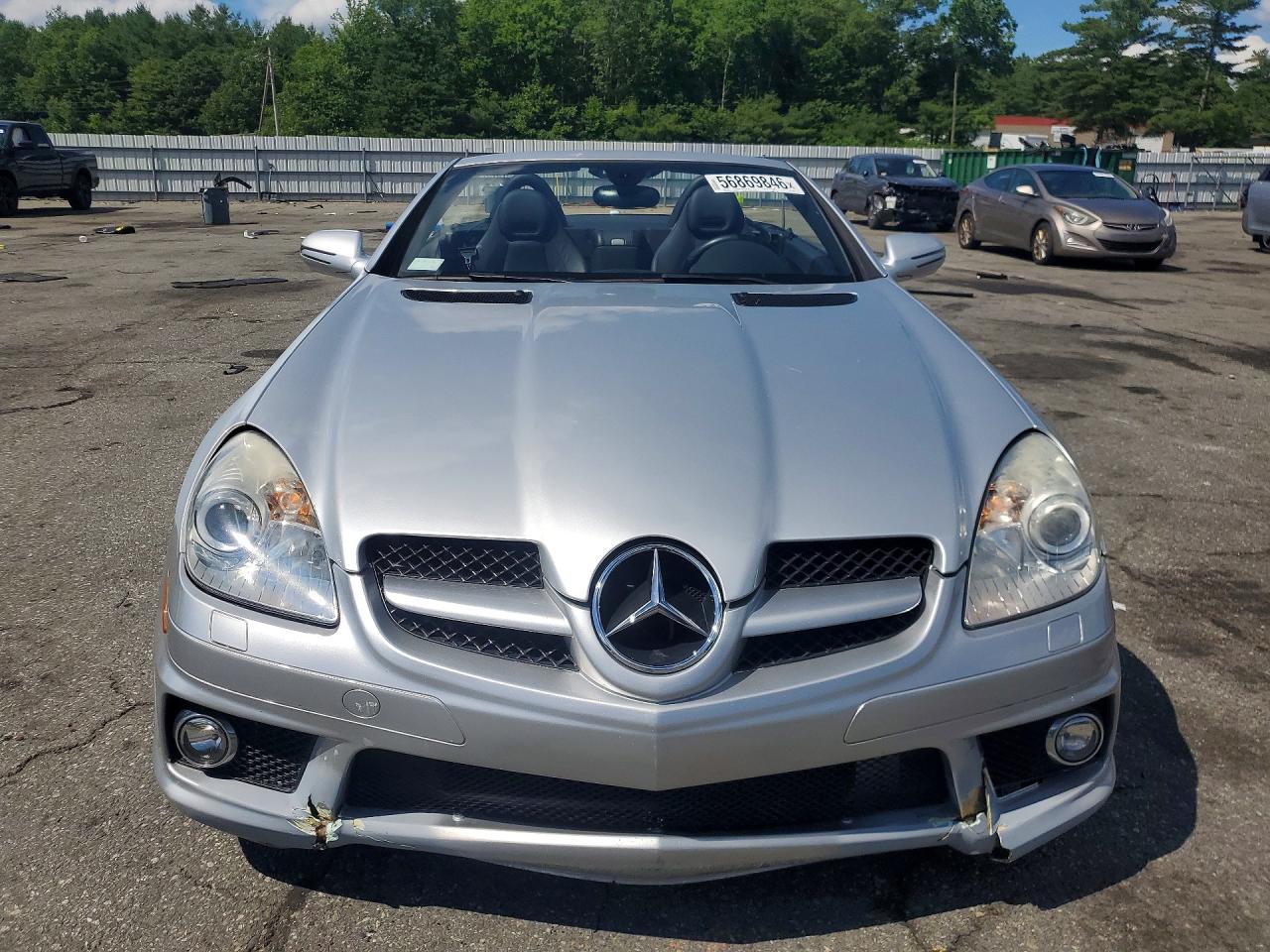2009 Mercedes-benz Slk 300 Silver vin: WDBWK54F29F194278