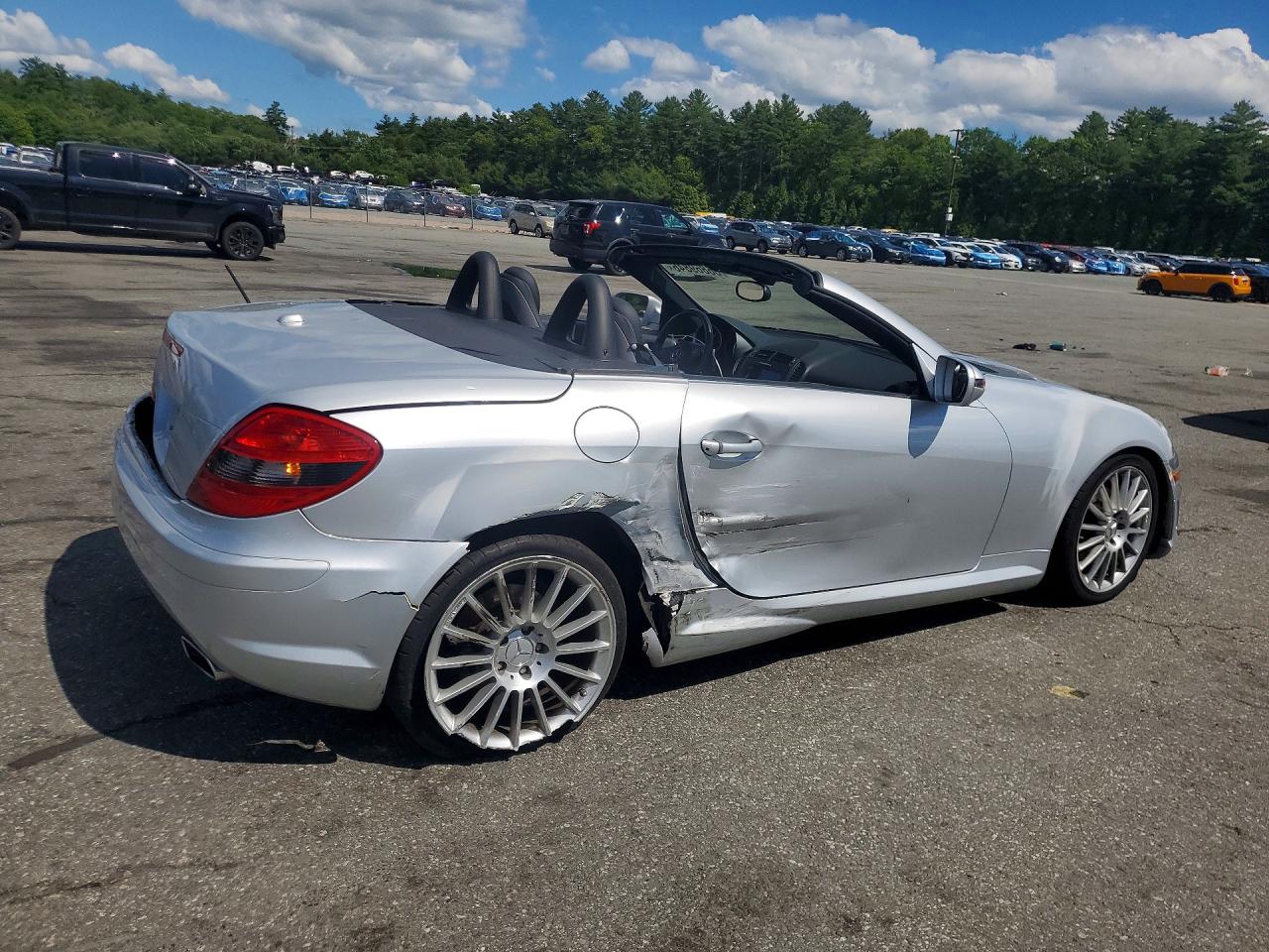 2009 Mercedes-benz Slk 300 Silver vin: WDBWK54F29F194278