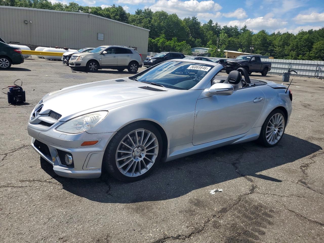 2009 Mercedes-benz Slk 300 Silver vin: WDBWK54F29F194278