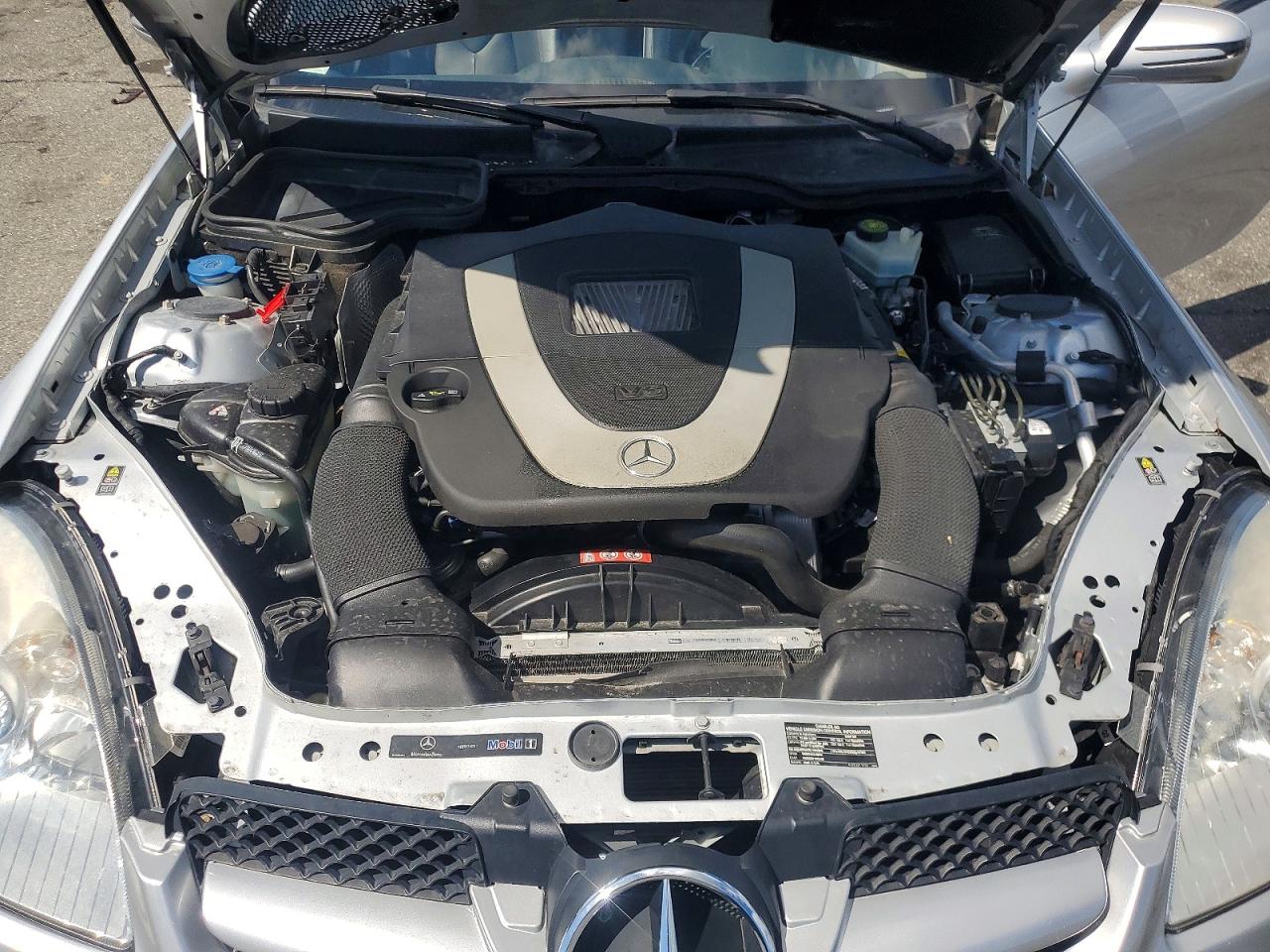 2009 Mercedes-benz Slk 300 Silver vin: WDBWK54F29F194278