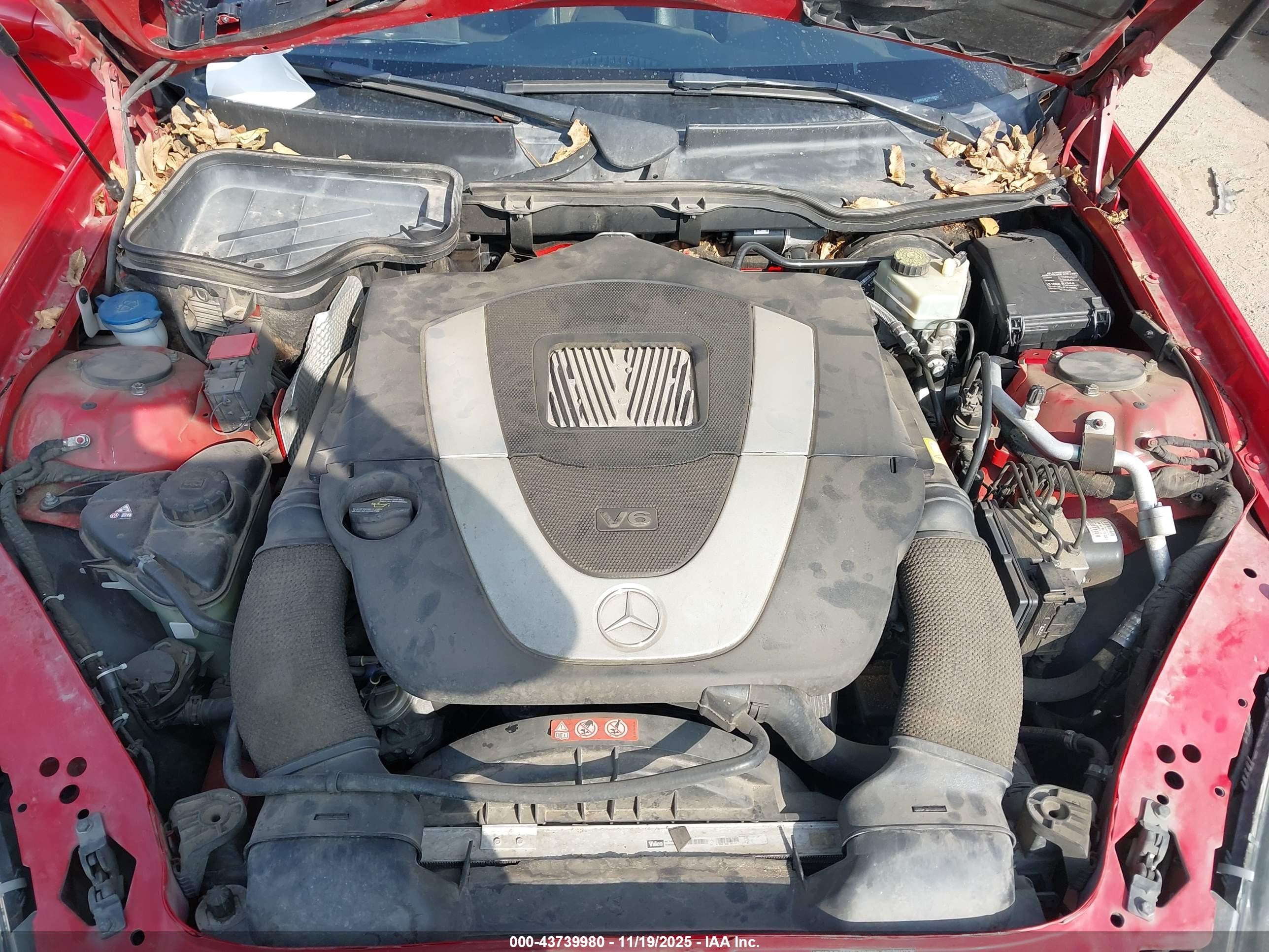 2007 Mercedes-benz Slk 280   Red vin: WDBWK54F37F138069
