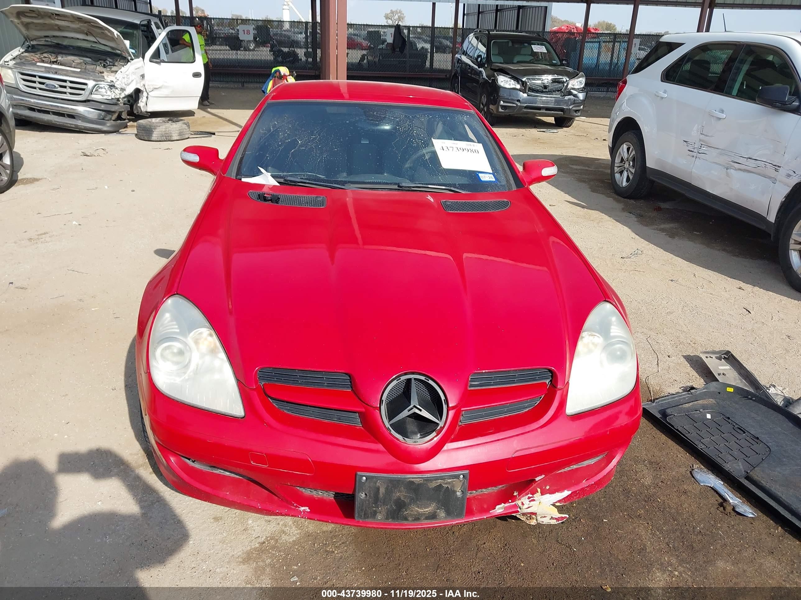 2007 Mercedes-benz Slk 280   Red vin: WDBWK54F37F138069