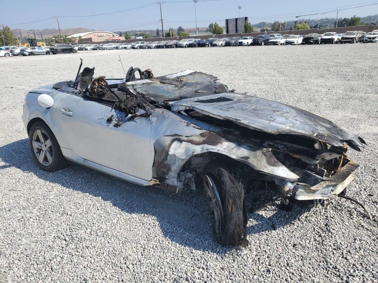 2007 Mercedes-benz Slk 280 Silver vin: WDBWK54F37F140839
