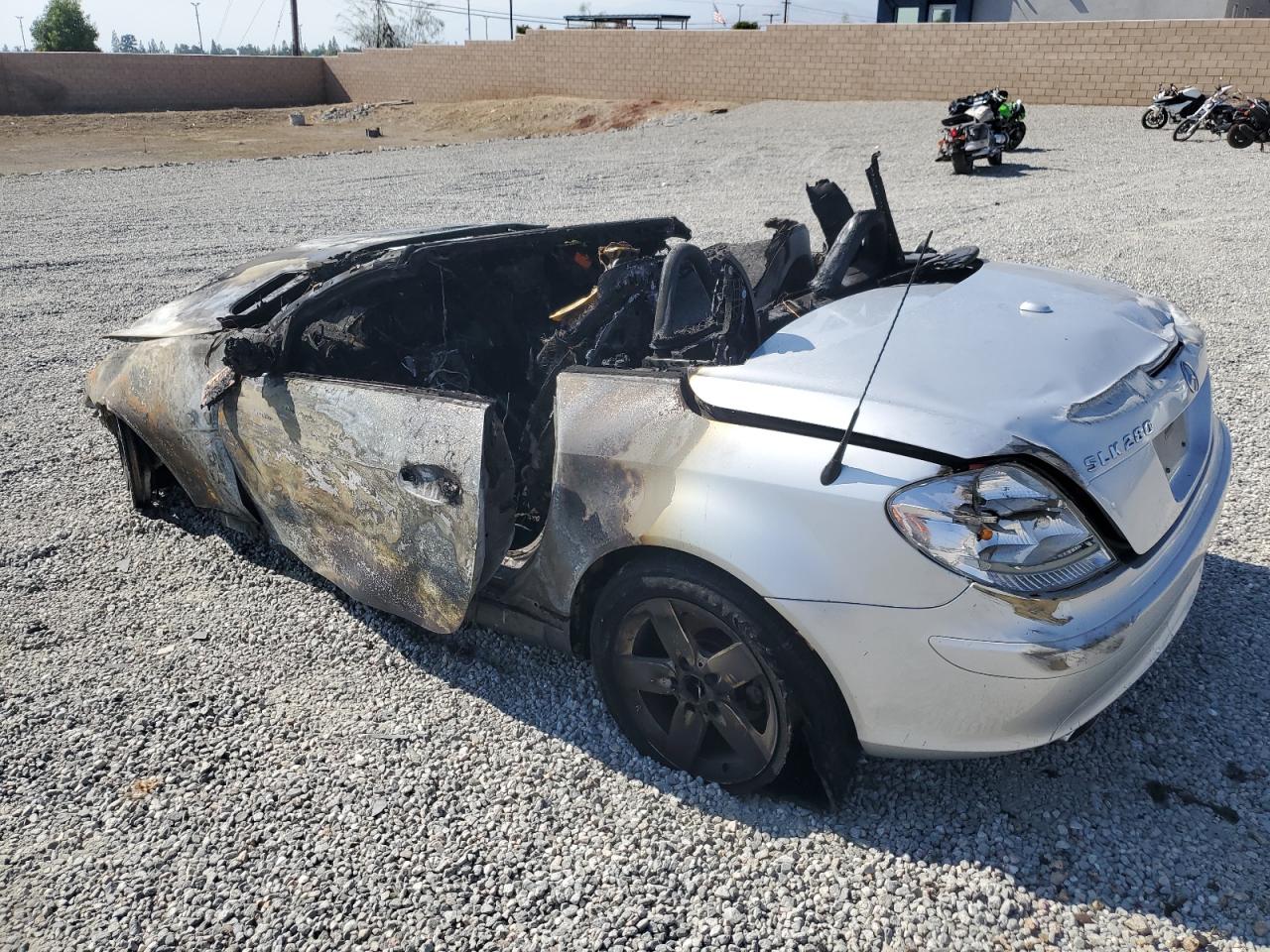 2007 Mercedes-benz Slk 280 Silver vin: WDBWK54F37F140839