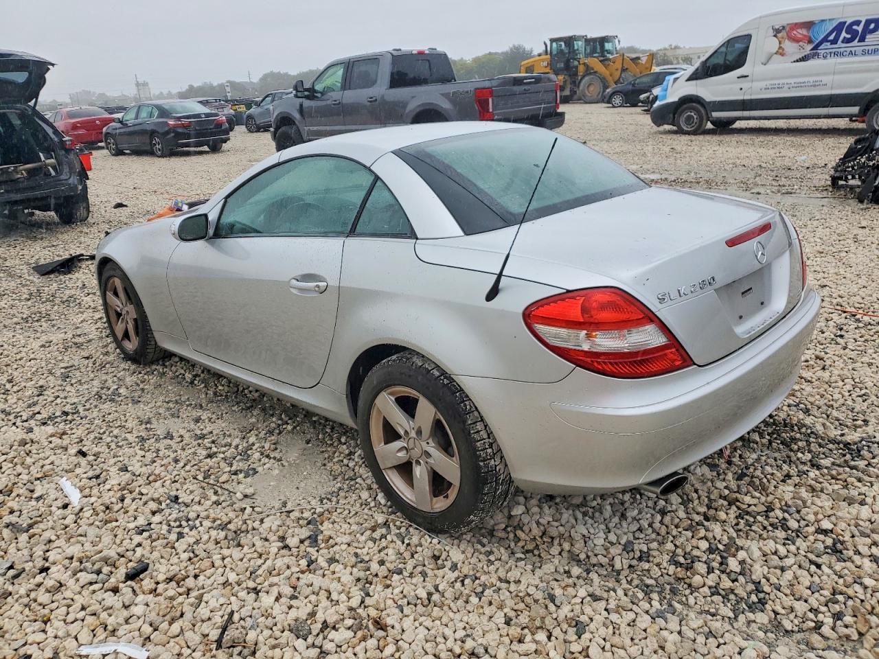2007 Mercedes-benz Slk 280 Silver vin: WDBWK54F37F148231