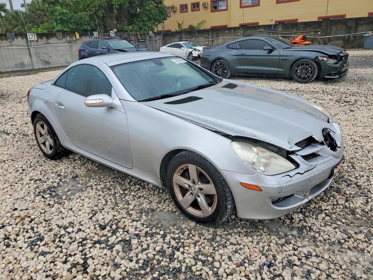 2007 Mercedes-benz Slk 280 Silver vin: WDBWK54F37F148231