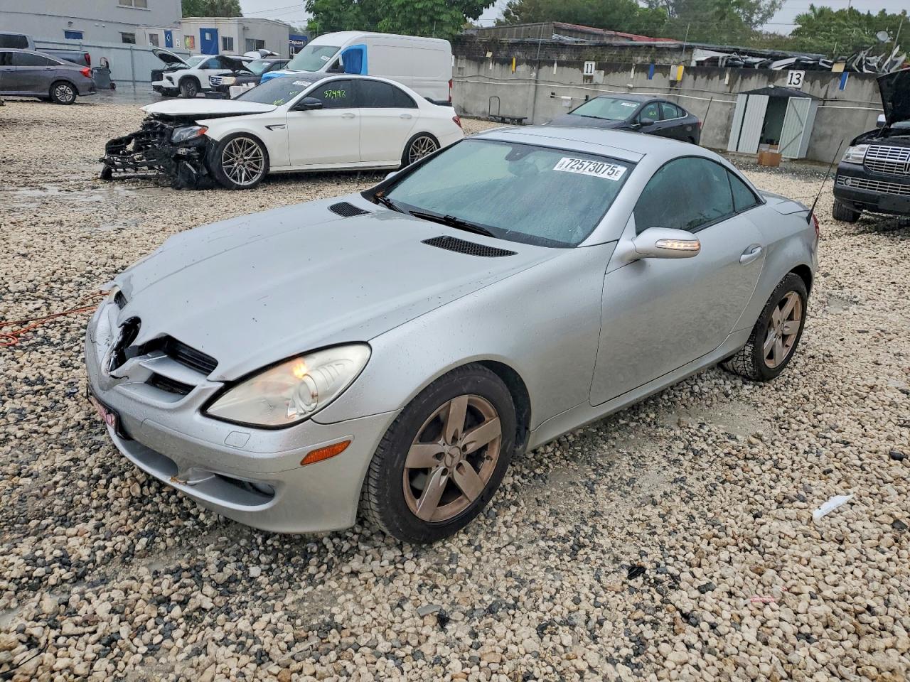 2007 Mercedes-benz Slk 280 Silver vin: WDBWK54F37F148231