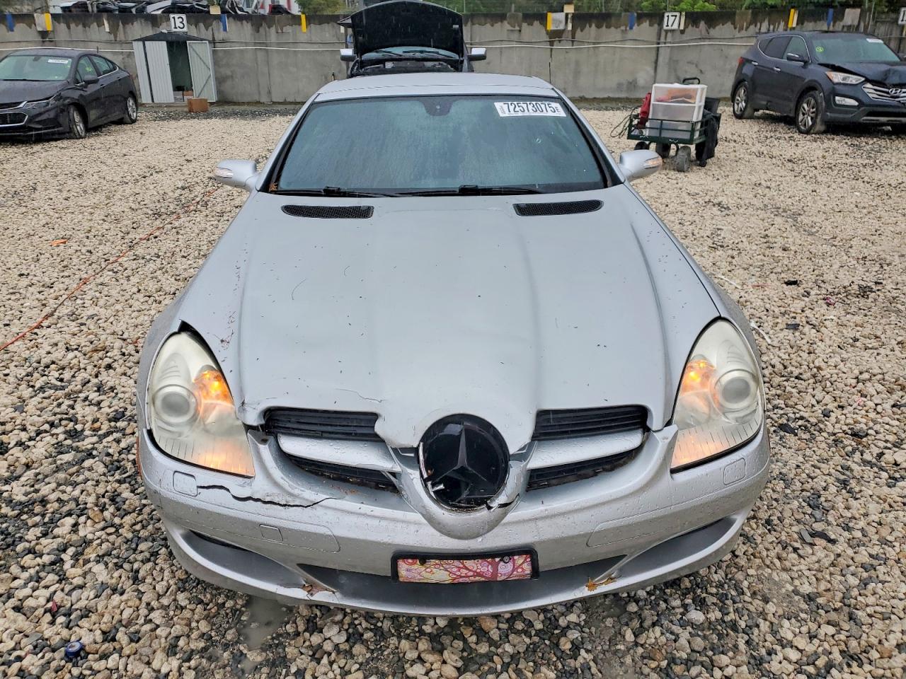 2007 Mercedes-benz Slk 280 Silver vin: WDBWK54F37F148231