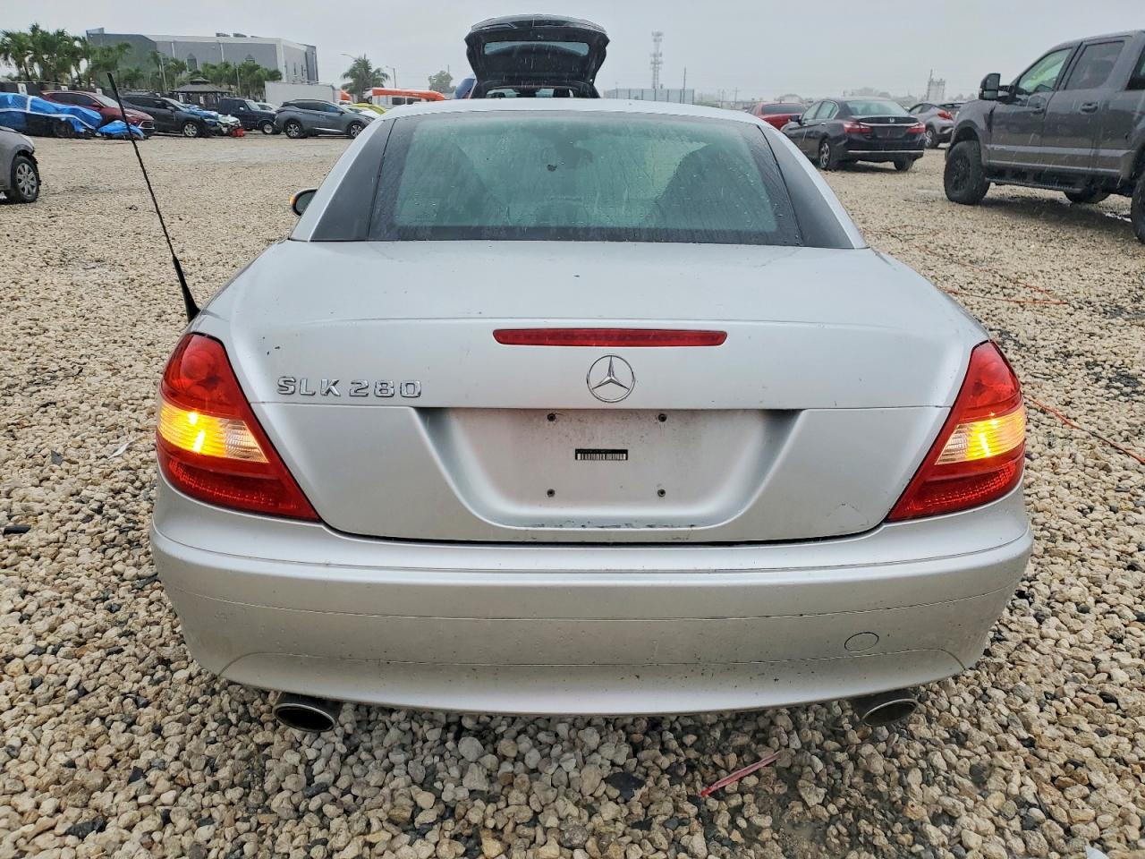 2007 Mercedes-benz Slk 280 Silver vin: WDBWK54F37F148231