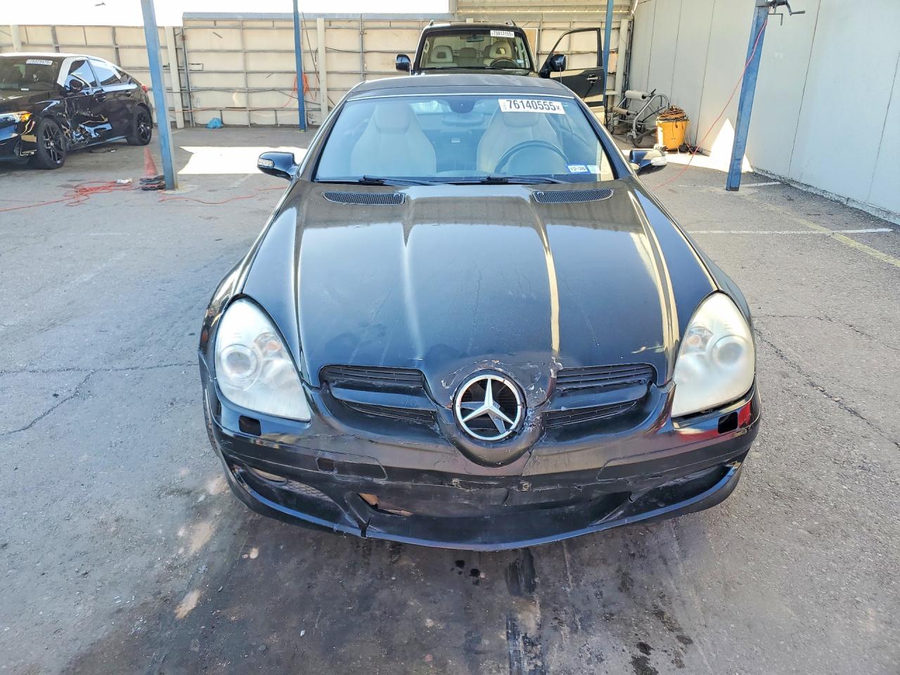 2007 Mercedes-benz Slk 280 Black vin: WDBWK54F37F152568