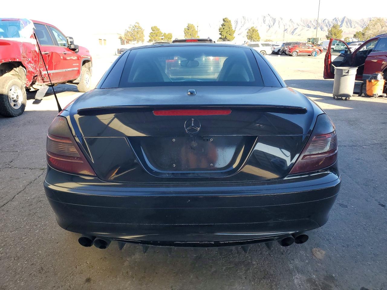2007 Mercedes-benz Slk 280 Black vin: WDBWK54F37F152568