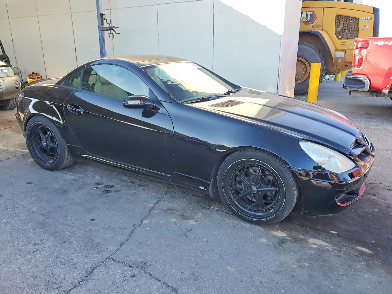 2007 Mercedes-benz Slk 280 Black vin: WDBWK54F37F152568
