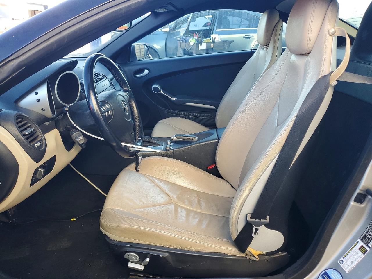 2007 Mercedes-benz Slk 280 Black vin: WDBWK54F37F152568