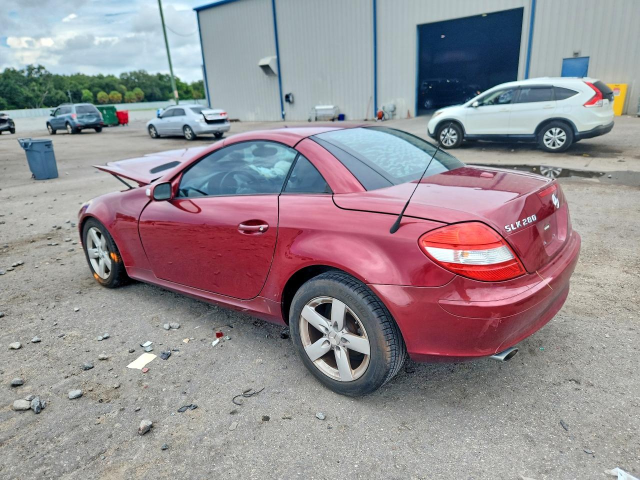 2007 Mercedes-benz Slk 280 Red vin: WDBWK54F37F157446
