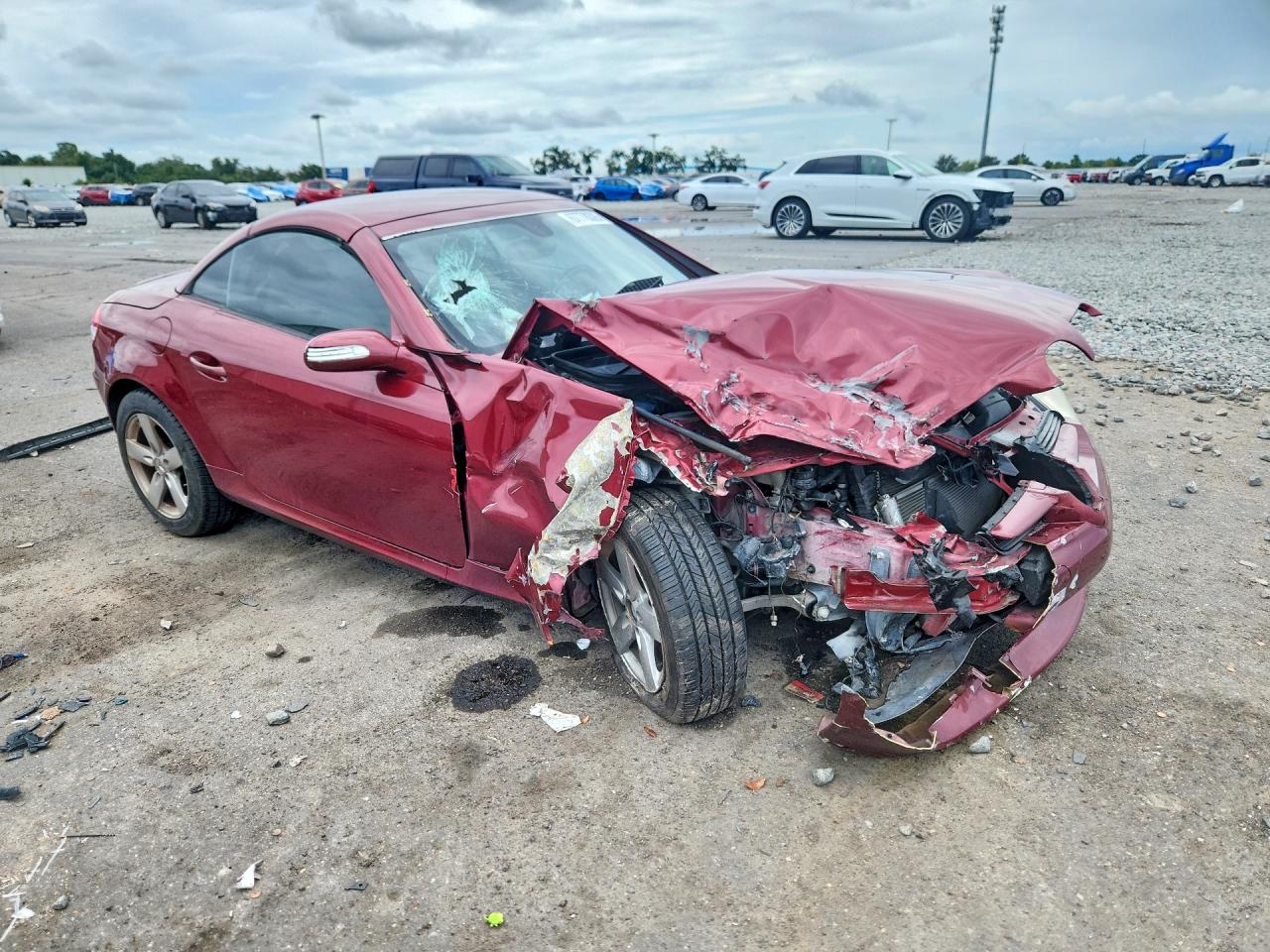 2007 Mercedes-benz Slk 280 Red vin: WDBWK54F37F157446