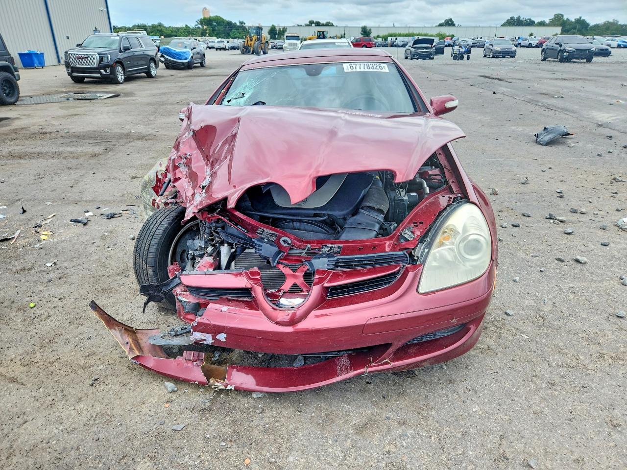 2007 Mercedes-benz Slk 280 Red vin: WDBWK54F37F157446