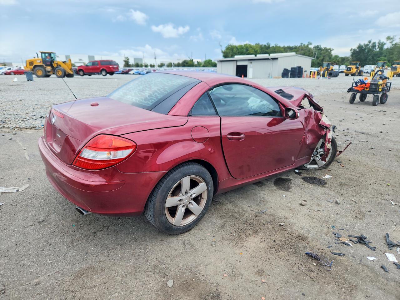 2007 Mercedes-benz Slk 280 Red vin: WDBWK54F37F157446